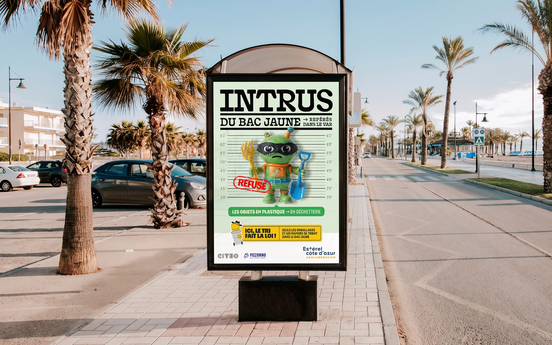 Pizzorno x Citéo – Campagne Intrus du bac jaune